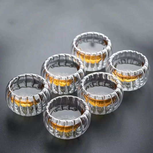 50ml (1.7 fl oz) Double-Walled Borosilicate Glass Espresso Cups - Set of 4 or 6, Clear Insulated Teacups
