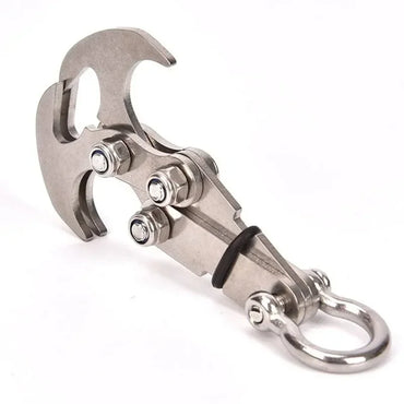 Multifunction Stainless Steel Folding Survival Claw Hook for Camping & Outdoor (8 x 4 cm / 3.1 x 1.6 in)