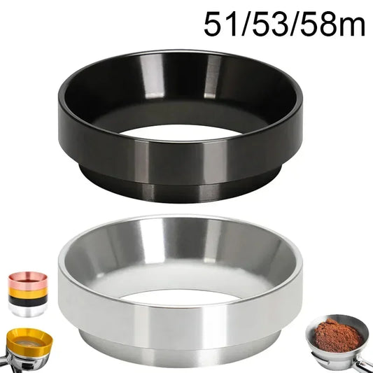 51/53/58mm (2.01/2.09/2.28 in) Aluminum Espresso Dosing Ring for Portafilter - Barista Tamper Accessory