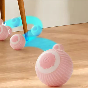 Automatic Rolling Cat Ball Toy - Interactive Self-Moving Smart Kitten Toy for Indoor Play