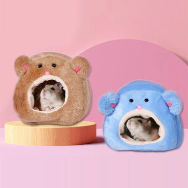 Plush Hanging Pet Hammock Bed with Removable Mat – Cozy Small Animal Nest for Hamsters, Rats, Ferrets, Squirrels & Guinea Pigs