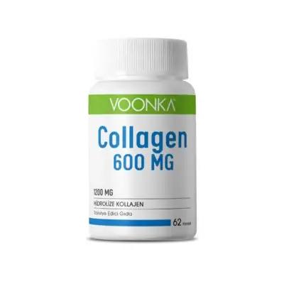 Voonka Collagen Uc2 600 Mg - Premium Fish Collagen Supplement for Skin, Joint, and Bone Health - 62 Capsules