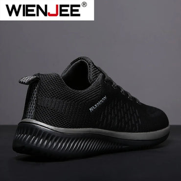 Men's Knit Running & Walking Sneakers – Breathable Athletic Casual Shoes, Large Sizes EU 36–48