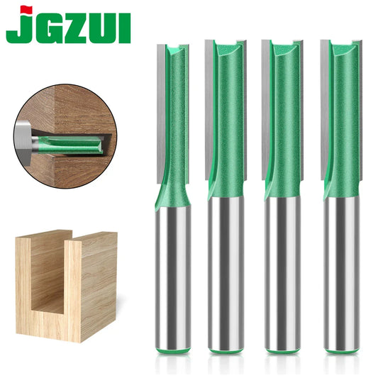 Tungsten Carbide Router Bit 3-20mm (0.12-0.79 in) Diameter, 8mm (0.315 in) Shank, Single/Double Flute Straight Bit for Woodworking