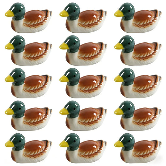 1-5 PCS Japanese Style Ceramic Mandarin Duck Chopsticks Holder Mini Cute Home Table Decoration Chopsticks Pillow
