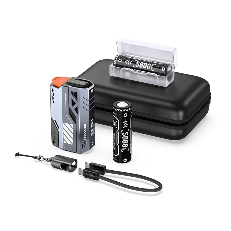 20000mAh Portable Power Bank 22.5W Fast Charge Removable Battery Pack with USB-C & Micro USB