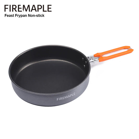 Lightweight Non-Stick Camping Frying Pan 0.9L (7.6 in) Foldable Handle – Hard Anodized Aluminum Skillet