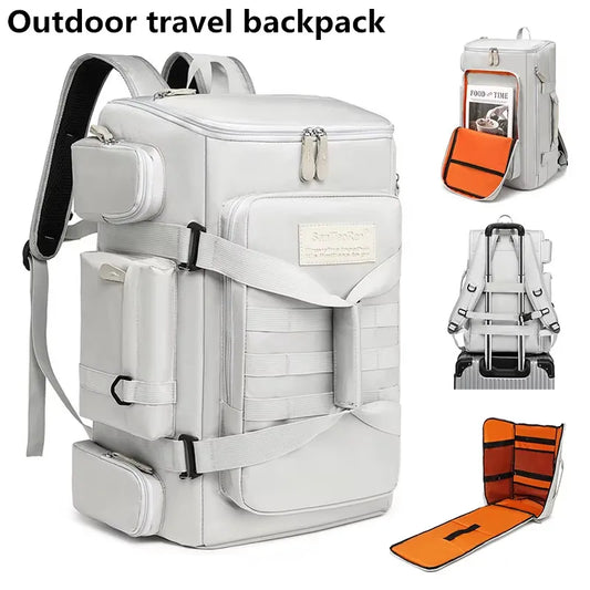 Large Capacity Sports Backpack with Wet/Dry Separation - Travel Gym Bag for Yoga, Fitness & Fishing (32 x 21 x 54 cm / 12.6 x 8.3 x 21.3 in)