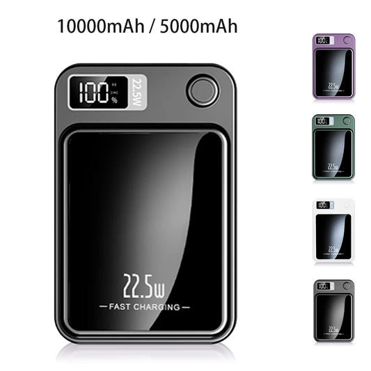 10000mAh Magnetic Wireless Power Bank 22.5W PD Fast Charger MagSafe‑Compatible Portable Battery Pack for iPhone & AirPods