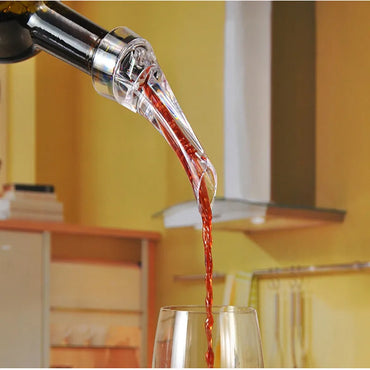1/2 Pack Wine Aerator Pourer – Fast Aerating Bottle Spout for Red Wine, Drip-Free Pourer and Stopper
