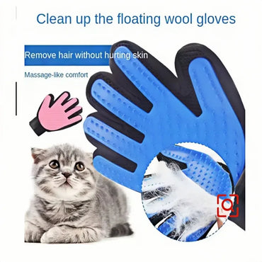 Silicone Pet Grooming Glove – Single Right-Hand Deshedding Brush & Massage Mitt for Dogs & Cats, 16×24 cm (6.3×9.4 in)