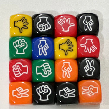 5 pcs/lot Mora Dice Creative Design 2*2 cm Finger-guessing Game KTV Bar Game Green Resin Material