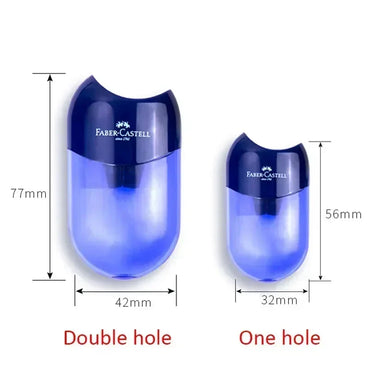 Double and Single Hole Transparent Pencil Sharpener - Creative School Stationery for Kids & Students