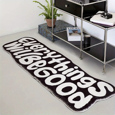 VIKAMA Everything Will Be Good Carpet Encouragement Carpet Living Room Carpet Rug For Bedroom Bedside Floor Mat Doormat Home