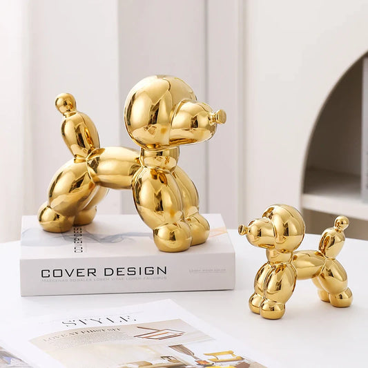 Ceramic Guest Dog Figurine Home Decor room Decoration Accessories Office Nordic Animal Decorative Sculptures Figurines