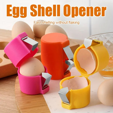 3-Pack Stainless Steel Egg Separator & Shell Peeler Set, Yolk Separator Kitchen Gadget with Easy-Grip