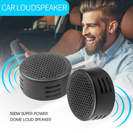 2-Pack 500W Car Tweeter Speakers High-Efficiency Dome Tweeters for Car Audio Systems