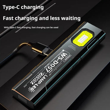 Rechargeable EDC LED Flashlight 550 lm – Pocket Mini Torch with USB-C, 5 Modes & Magnetic Clip