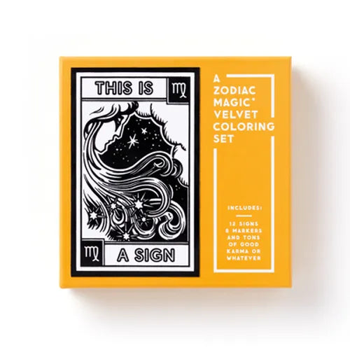 This Is a Sign Magic Velvet Zodiac Coloring Set - Novelty
