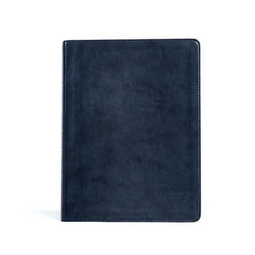 CSB Verse-By-Verse Reference Bible, Navy Leathertouch - Imitation Leather