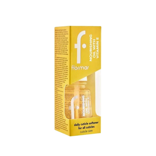 Flormar Nourishing Nail Care Oil with Vitamin E & Lemon Extract - 11ml, Nourishes & Protects Nails