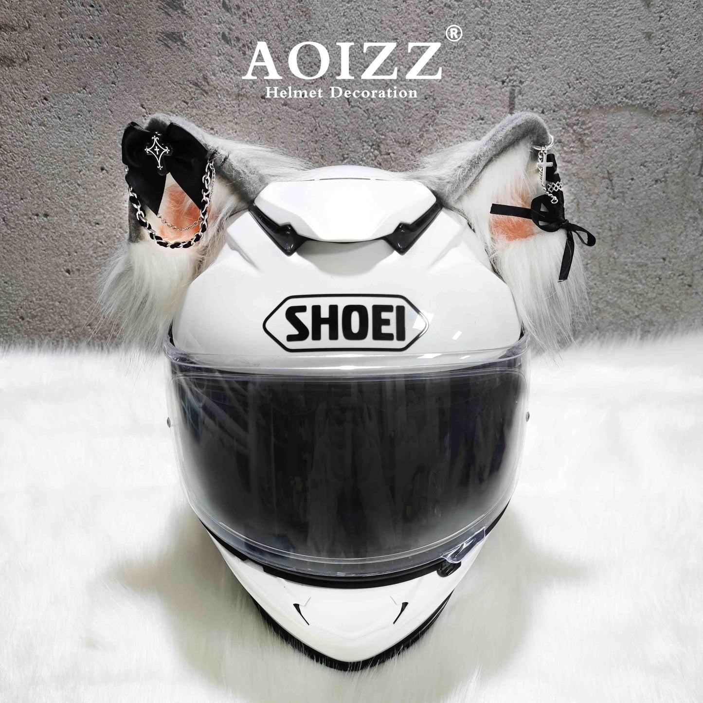 AOIZZ⢠Handmade Cat Ear Helmet Decoration PRO