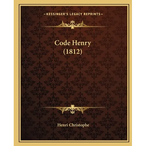 Code Henry (1812) - Paperback