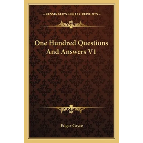 One Hundred Questions And Answers V1 - Paperback