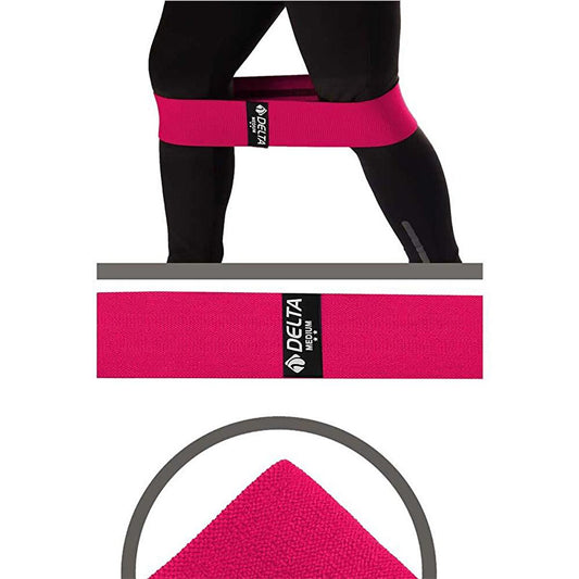 Delta Resistance Band: Medium Resistance Anti-Slip Squat Band for Leg & Glute Workouts - Pilates, Fitness, Exercise