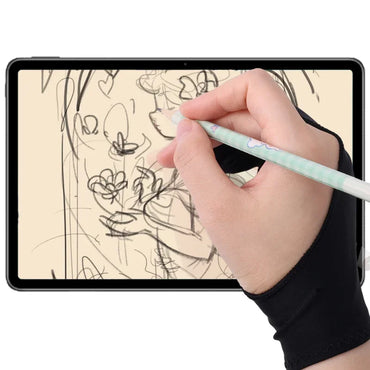 Two-Finger Artist Drawing Glove – Anti-Friction Palm Rejection for Graphics Tablets, iPad & Stylus