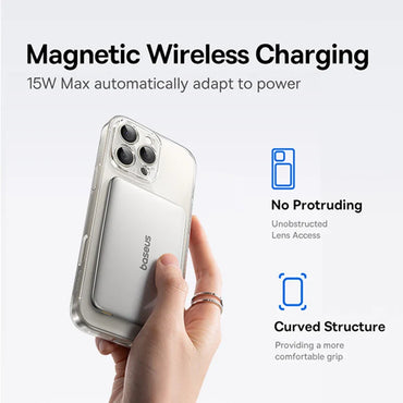 Card-Size Magnetic Power Bank 5,000mAh & 10,000mAh — PD Fast Charge 20W / 27W, 15W Magnetic Wireless Charger for Smartphones