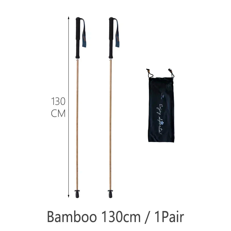 Ultra-Light Carbon Fiber Folding Trekking Poles - Collapsible Anti-Shock Hiking & Nordic Walking Sticks (110/120/130 cm | 43.3/47.2/51.2 in)