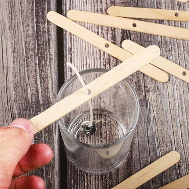 100-Pack Pre-Waxed Pure Cotton Candle Wicks 9/15/20 cm (3.5/5.9/7.9 in) Smokeless DIY Candle Making