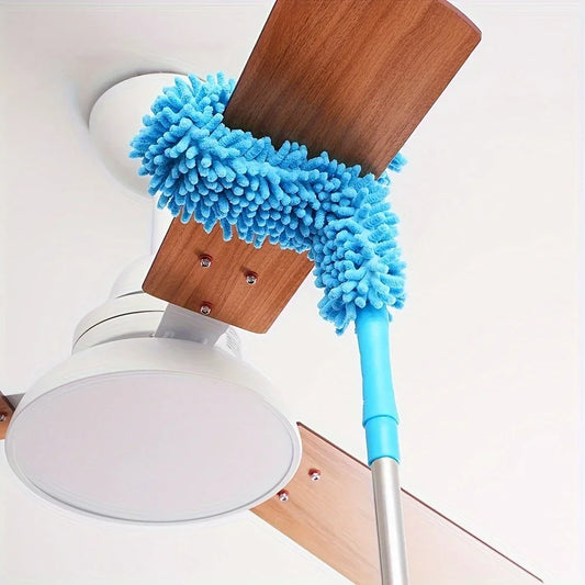 1pc Ceiling Fan Cleaner Dusters with Extension Pole, Dust Removal Brush Ceiling Fan Duster for High Ceilings, Fans, Furniture