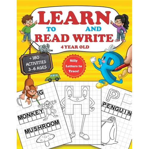 Learn to Read and Write 4 year old: Tracing Letters and Learning to Write for Preschoolers, with exercise Handwriting Practice, Pre-Writing, Little Sk - Paperback
