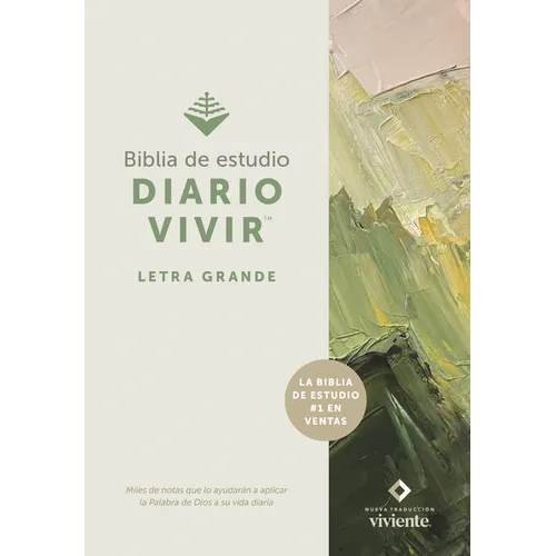 Biblia de Estudio del Diario Vivir Ntv, Letra Grande (Tapa Dura, Letra Roja) - Hardcover
