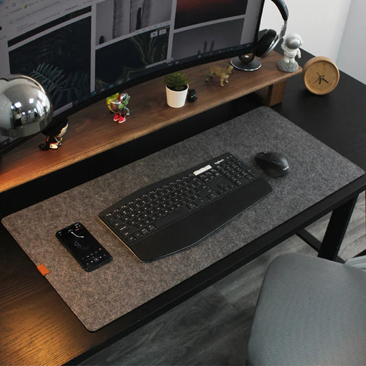 Large Felt Desk Pad - Non-Slip Office & Gaming Mouse Pad, Tabletop Protector, Multiple Sizes 30×23–120×60 cm (11.8×9.1–47.2×23.6 in)