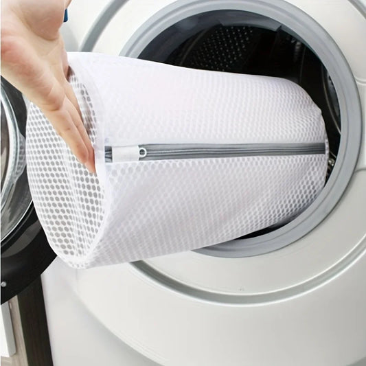Reusable Mesh Shoe Washing Bag with Zipper - Protective Laundry Bag for Sneakers & Sports Shoes