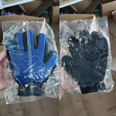 Multicolor Silicone Pet Grooming Gloves for Cats and Dogs – Reusable Hair Removal Mitt
