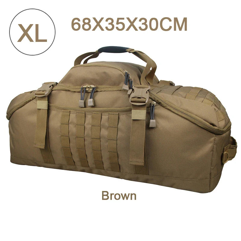 3-Way Molle Tactical Backpack Duffel Bag 30L 45L 80L for Hiking Camping Travel