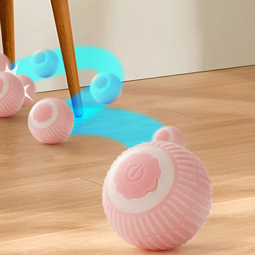 Interactive Automatic Rolling Cat Ball - USB-C Rechargeable Pet Toy, 1.7 in (4.3 cm) Indoor Electronic