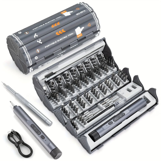138-in-1 Mini Electric Screwdriver Set – Precision Magnetic Bits, Portable Rechargeable Alloy Kit for PC iPhone DIY Repairs