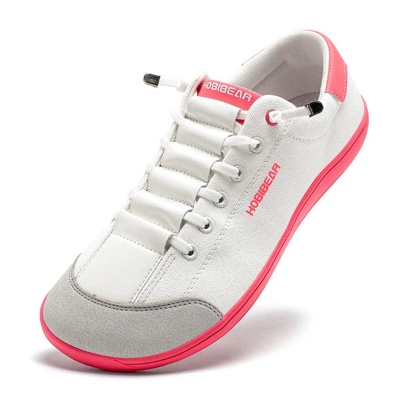 Wide Toe Barefoot Minimalist Sneakers – Unisex Lightweight Adjustable Slip-On Walking Shoes