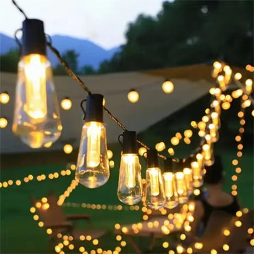 1PC Solar Bulbs String Lights,Outdoor Waterproof Garden Lamps,Garden,Terrace,Balcony,Camping,Party Retro Decoration Fairy Lamps