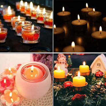 240-Pack 14mm (0.55 in) Candle Wick Stickers Heat-Resistant Double-Sided Adhesive for Centering Wicks