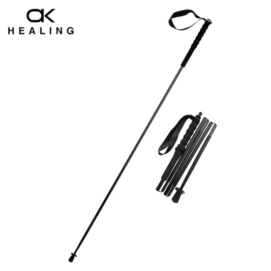 Ultra-Light Foldable Carbon Fiber Trekking Poles – Adjustable 110–130 cm (43–51 in) – 115–126 g Lightweight Hiking Walking Sticks