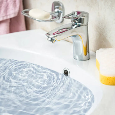 4-Pack Silver Plastic Sink Overflow Rings - Basin Drain Trim Plugs for Kitchen & Bathroom, Fits 22-24mm & 47-48mm