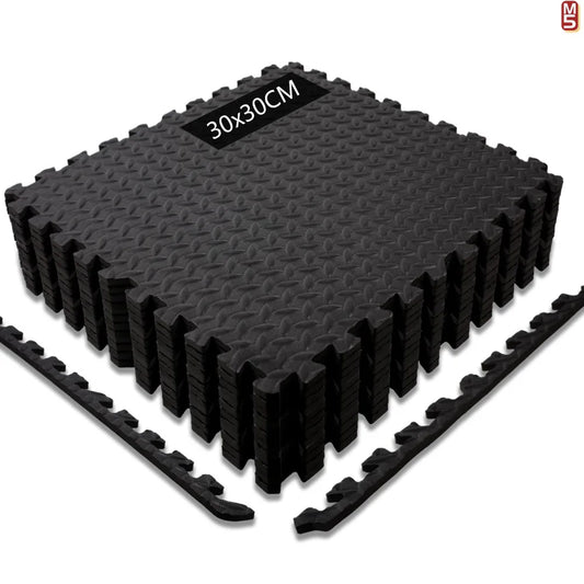 EVA Foam Interlocking Puzzle Exercise Mat Non-Slip Acupressure Massage Floor Tiles for Home Gym Playroom Garage