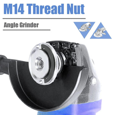 M14 Quick Release Angle Grinder Flange Nut – Self-Locking Pressing Plate Power Chuck for Cutting Disc Replacement