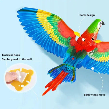 Interactive Flying Bird Cat Toy: Electric Hanging Eagle Teaser with Scratch Rope